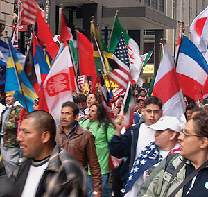Immigrant march