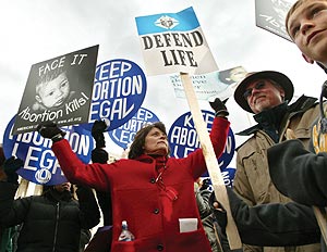 Abortion protest